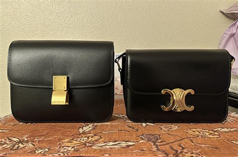 celine triomphe vs classic box|best celine bags.